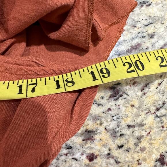 Old Navy Ruffled Off-The-Shoulder Smocked Henna Maxi Dress L Cottagecore - Picture 8 of 9